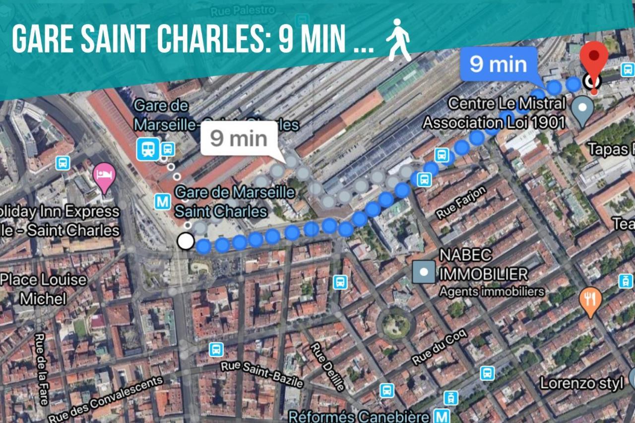 5 Minutes Saint Charles Apartment Marseille Bagian luar foto